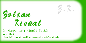 zoltan kispal business card